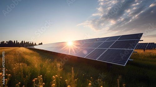 solar panels on the field