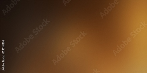 Fototapeta Naklejka Na Ścianę i Meble -  Dark Brown to Golden Amber Abstract Gradient Background image photo