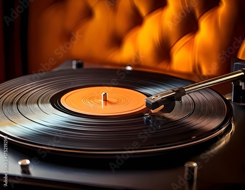 old vinyl record player