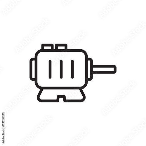 High-quality actuator icon for automation, engineering, and industrial design. Ideal for technical diagrams, robotics projects, and mechanical system presentations. Clean, modern, and versatile.