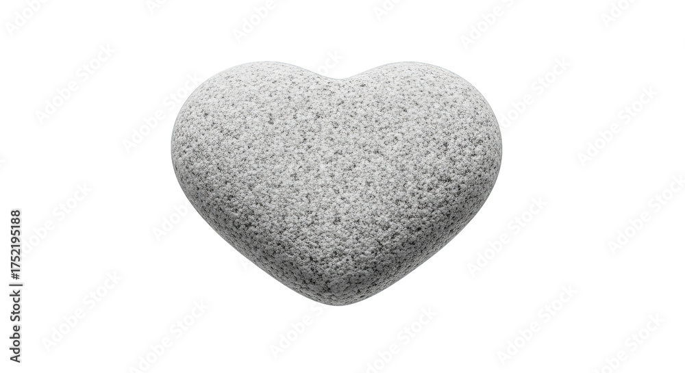 Fototapeta premium Textured stone heart on black, symbolizing love, resilience, and organic beauty in minimalist style.