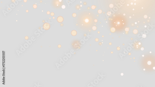 Abstract light effect, particles, bokeh. Glowing sparkle glitters with blur. Burst twinkle png vector overlay design.