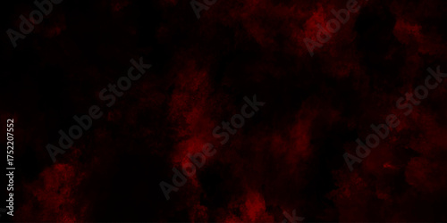 Dark red powder explosion cloud on black background. Abstract red and black grunge texture smoke. smoke fog misty texture overlay on dark black. paranormal red mystic smoke, clouds for movie.