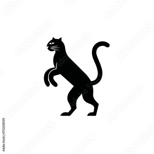silhouette of a leopard logo
