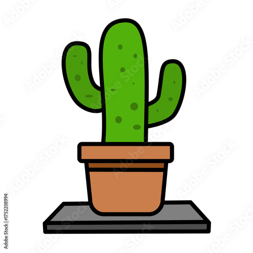 Cute Prickly Pear Cactus Drawing