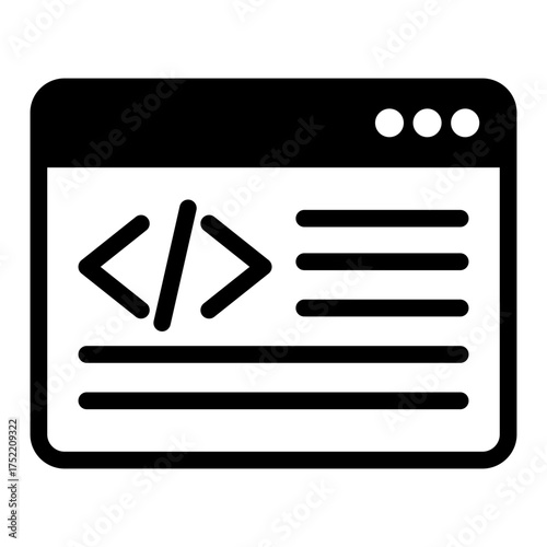 Coding Icon Isolated on Transparent Background. Programming and Software Development Vector Illustration for Web, App, and Technology Design