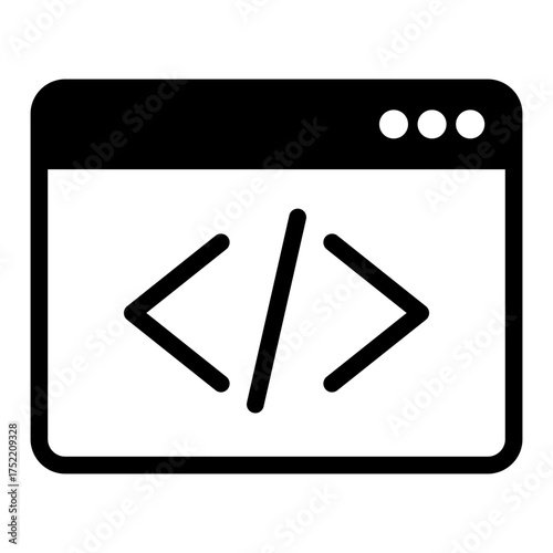 Coding Icon Isolated on Transparent Background. Programming and Software Development Vector Illustration for Web, App, and Technology Design