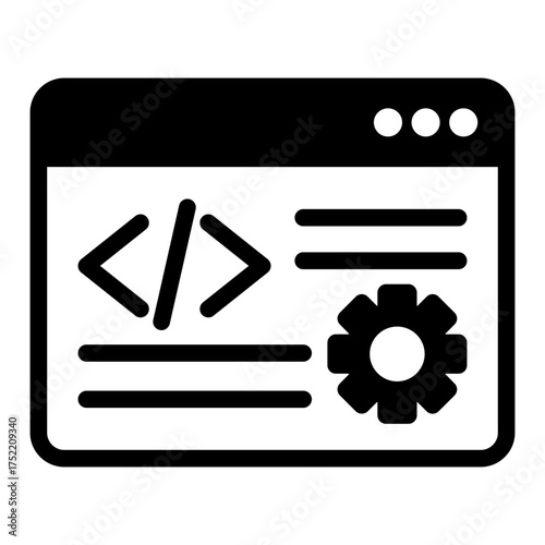 Coding Icon Isolated on Transparent Background. Programming and Software Development Vector Illustration for Web, App, and Technology Design