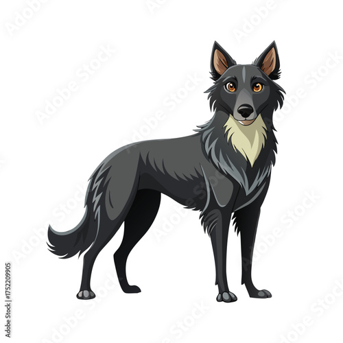 A captivating illustration of a dignified black person in a professional setting with subtle color accents