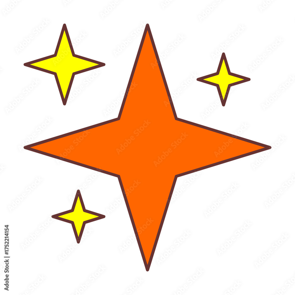 Obraz premium Geometry Stars Shape Element