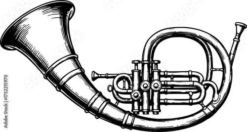 post horn, vector