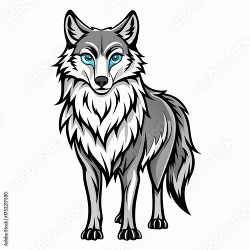 vector illustration of fox