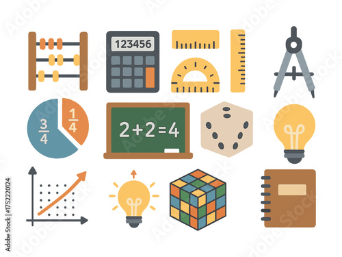 Educational tools and symbols for learning mathematics and science concepts