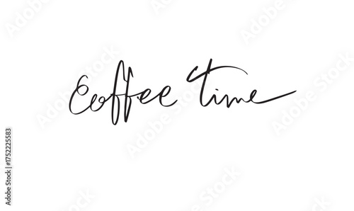 coffee time text font calligraphy hand written lettering script black color coffee time breakfast espresso cappucino latte americano coffee time text font relax aroma eatery work beam coffee time art