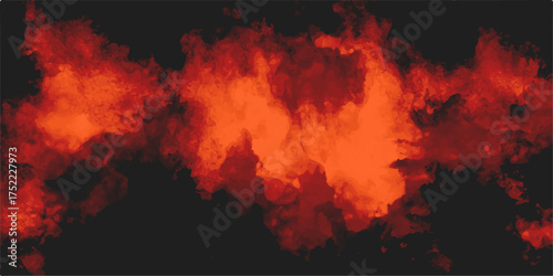 Hot abstract flames blaze red and yellow in the dark, creating a fiery texture of smoke and energy. burn, black, orange, flames, animation, backgrounds, bonfire