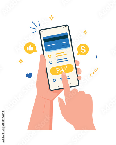 Mobile Payment App: Fast, Secure Digital Transactions and Online Money Transfers via Smartphone Technology Platform