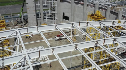 stadium construction site, general view