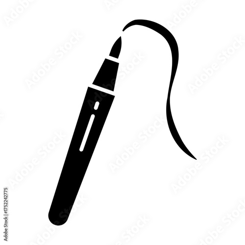 eyeliner Icon Isolated on Transparent Background. Feminine Beauty and Fashion Vector Illustration for Lifestyle and Social Media Design