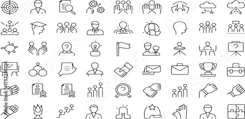 business, finance, marketing, strategy, teamwork, success, corporate, office, management, startup, investment, analysis, people, human resources, technology, digital, communication, outline, vector, i