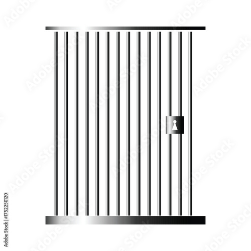 Trendy glyph icon of secure jail cell structure EPS 10