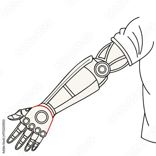 prosthetic arm for injured people
