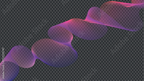 dynamic wave, Translucent effect, png format