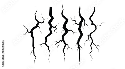 Vector art of cracked surface texture is a highresolution vector illustration of a cracked surface, perfect for adding a distressed or aged look to your designs and projects