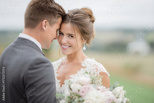 happy couple wedding photo couple love bride groom outdoor wedding day