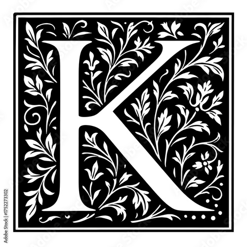 Renaissance decorative initial letter 