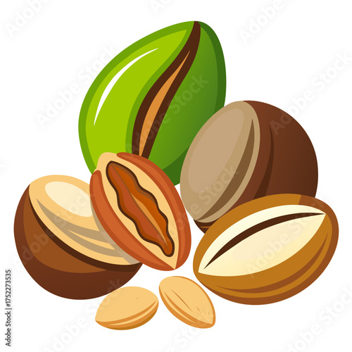 Delicious and nutritious nuts assortment, perfect for healthy snacking and culinary creations, offering a vibrant mix of textures and flavors for a wholesome lifestyle treat