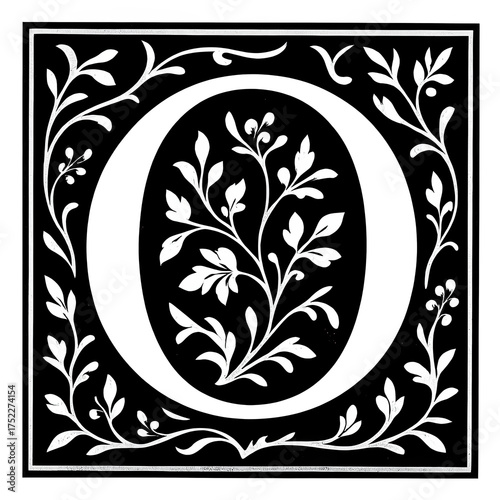 Renaissance decorative initial letter 