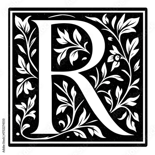 Renaissance decorative initial letter 
