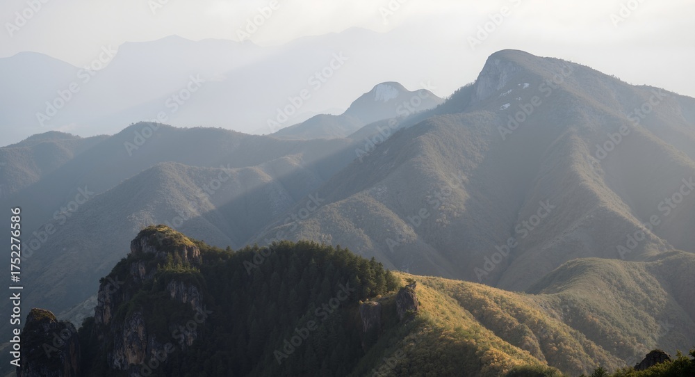 Obraz premium mountain landscape in the morning