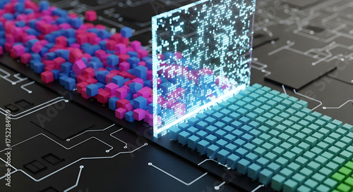 Machine learning algorithm processing and sorting chaotic data