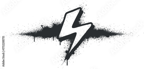 A bold graphic representation of a lightning bolt symbol with a splash effect.
