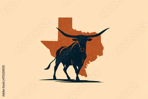 striking texas longhorn logo showcasing strength and pride perfect for sports teams and branding enthusiasts capturing the spirit of the lone star state in a bold design
