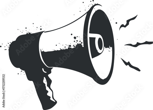 A graphic of a megaphone symbolizing communication and announcements in public settings.