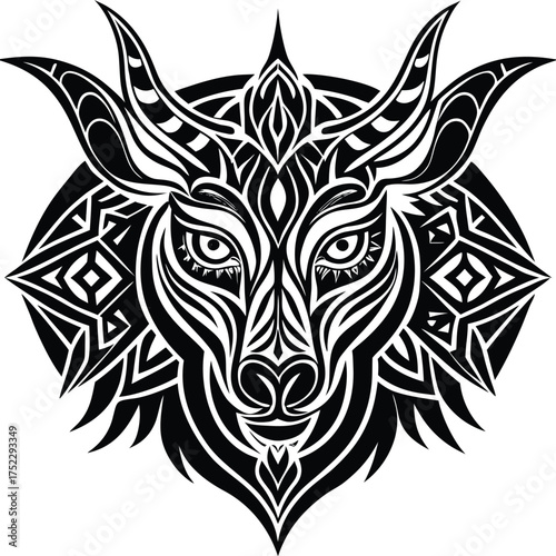 tribal animal fusion vector emblems.eps