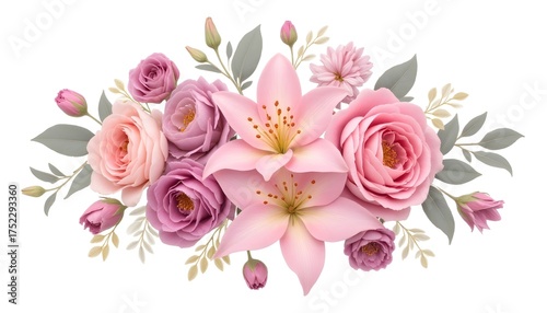 bouquet of pink roses