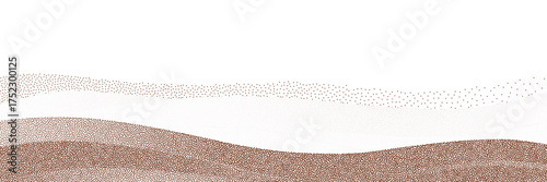Brown sand texture.Top view of the cake.