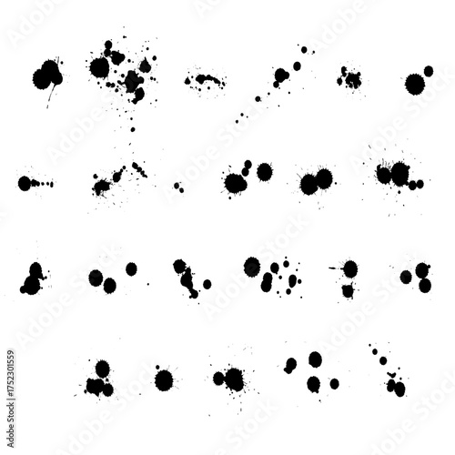 Abstract Black and White Seamless Pattern. Vector Dotted Textured Background.