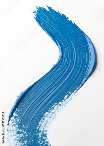 brush mark, stroke of acrylic paint