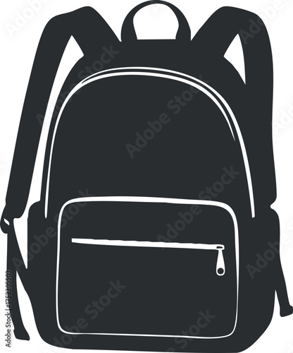 Stylish black backpack ideal for school travel and outdoor activities with multiple storage options.