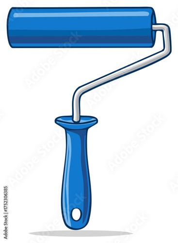 Household Blue Paint Roller for Interior Decorating and DIY Projects