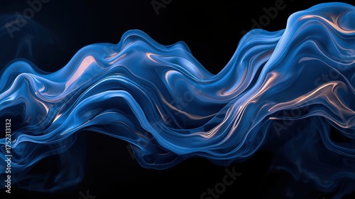 Absract Red Smoke on Dark Background, Template, Pattern, Texture, using generative ai