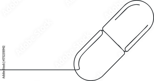 Illustration of a pharmaceutical capsule symbolizing health and wellness in medical treatments.