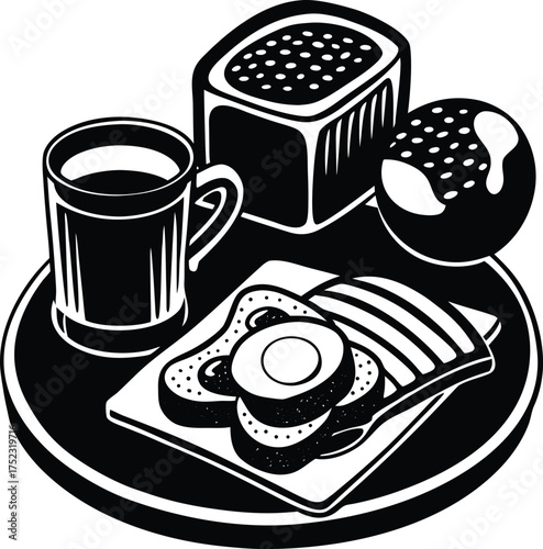 Futuristic neon lights abstract grid design with glowing lines and geometric shapes isolated on transparent background