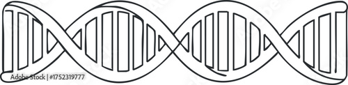 A stylized illustration of a DNA double helix showcasing its structure and significance in genetics.