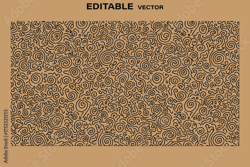 Brown textured background with repeating circular patterns