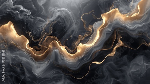 Grey Smoke on Black, Template, Pattern, Texture, Background, using generative ai